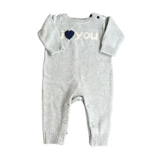 2 FOR $5 - Gap I Love You Knit Sleeper Jumper 3-6 Month